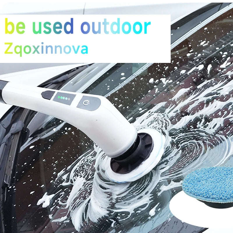 Nova Spin Pro — Cordless Electric Scrubber with 7 Brush Heads