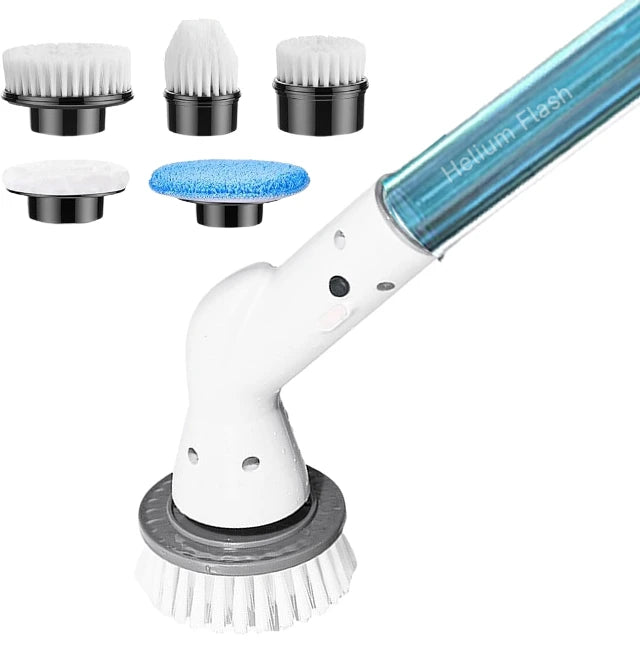 Nova Spin Pro — Cordless Electric Scrubber with 7 Brush Heads