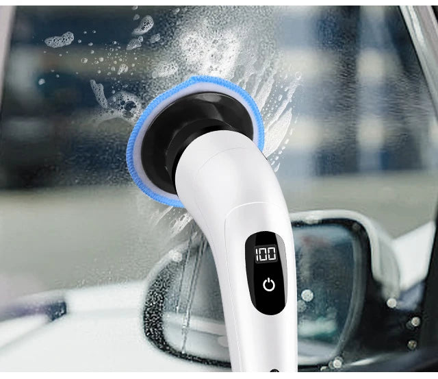 Nova Spin Pro — Cordless Electric Scrubber with 7 Brush Heads
