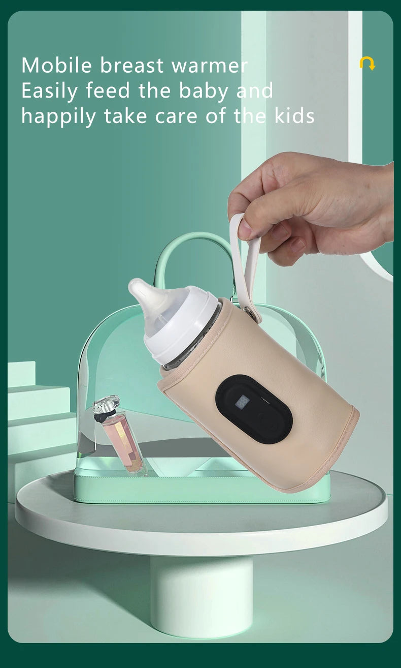 Baby Milk Warmer Baby Nursing Bottle Heater, Portable USB Bottle Warmer for Car, Outdoor Travel Accessories Outdoor Portable