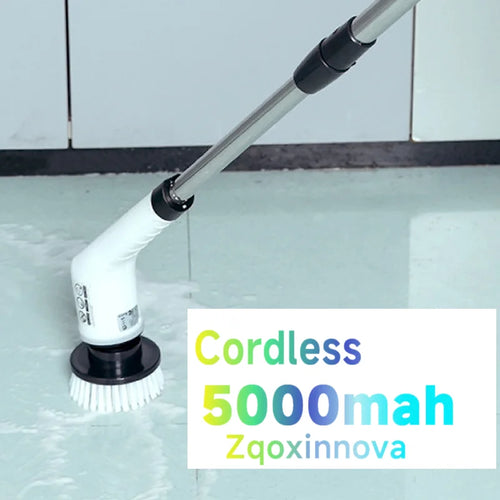 Nova Spin Pro — Cordless Electric Scrubber with 7 Brush Heads