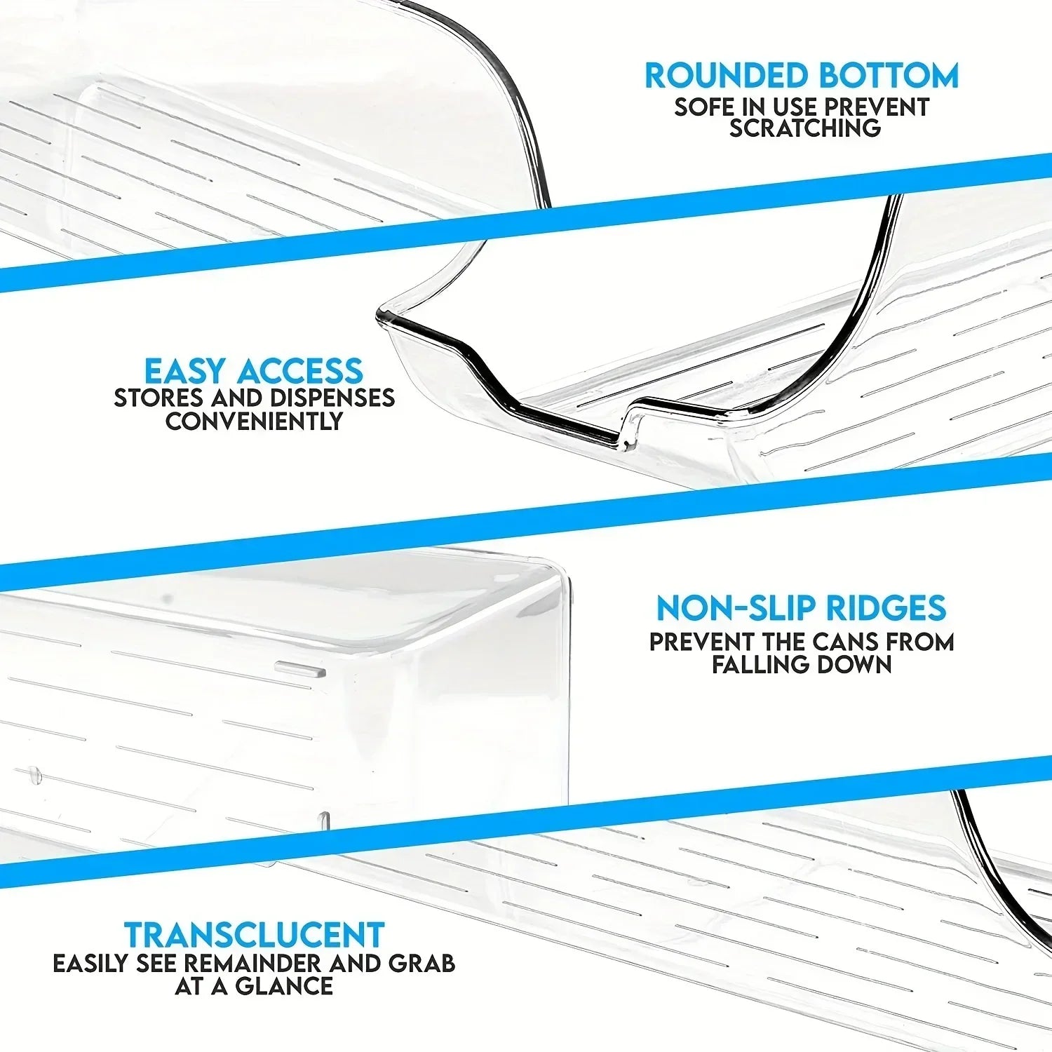 Nova Chill Stack — Fridge Organizer Bins & Soda Can Dispenser