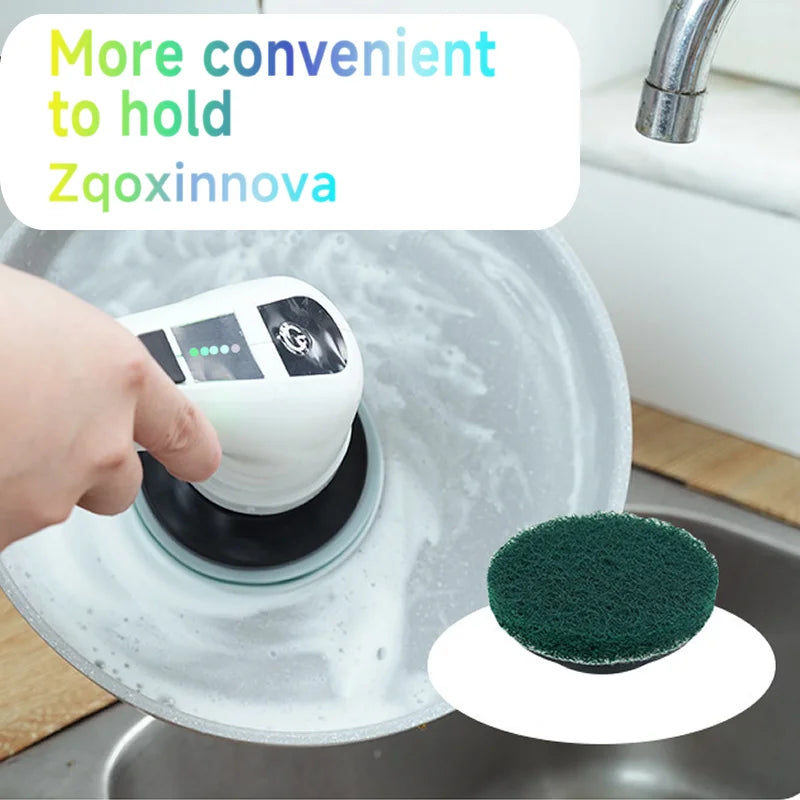 Nova Spin Pro — Cordless Electric Scrubber with 7 Brush Heads