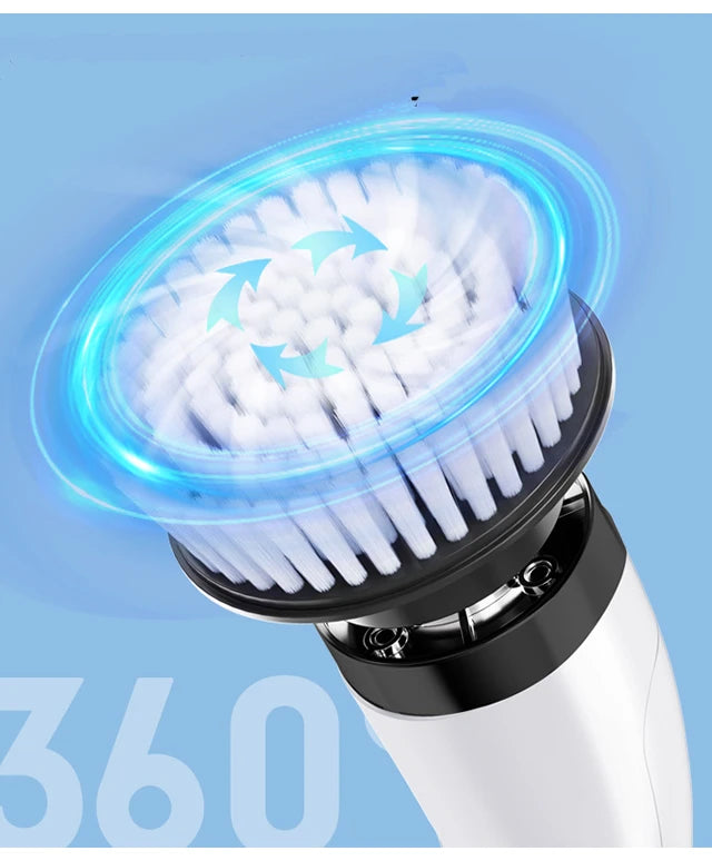 Nova Spin Pro — Cordless Electric Scrubber with 7 Brush Heads