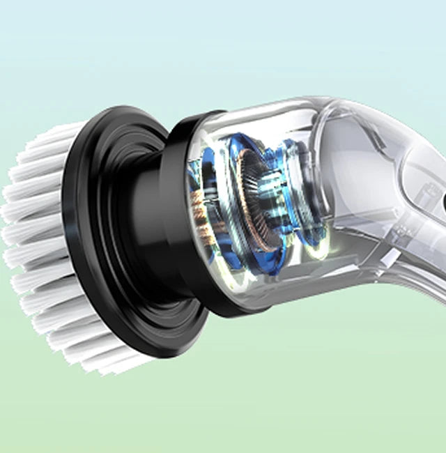 Nova Spin Pro — Cordless Electric Scrubber with 7 Brush Heads